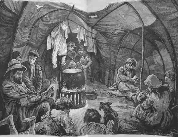 A Gipsy Tent for Two Men, their Wives, and Eleven Children, and
in which &ldquo;Deliverance&rdquo; was born