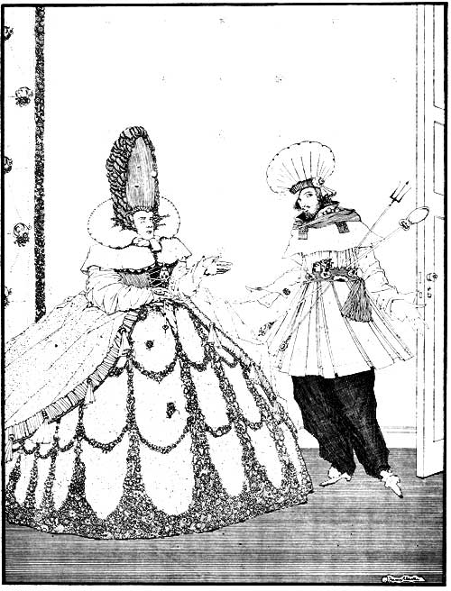 "'I WILL HAVE IT SO,' REPLIED THE QUEEN, 'AND WILL EAT
HER WITH A SAUCE ROBERT'"