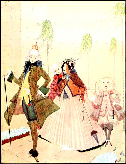 "THE MARQUIS GAVE HIS HAND TO THE PRINCESS, AND
FOLLOWED THE KING, WHO WENT UP FIRST"