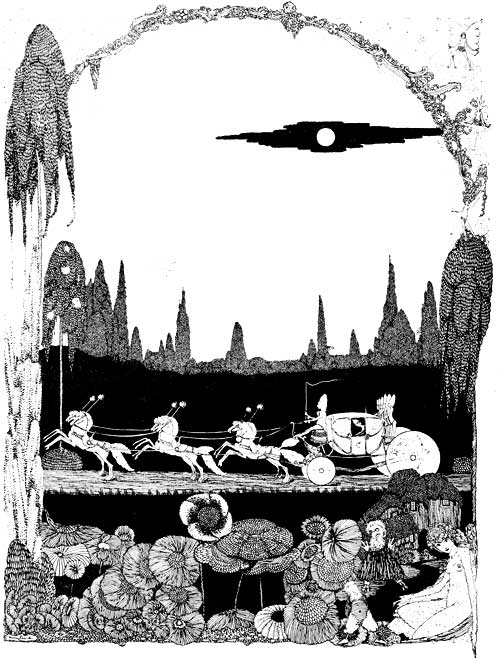 "AWAY SHE DROVE, SCARCE ABLE TO CONTAIN HERSELF FOR
JOY"

(page 84)