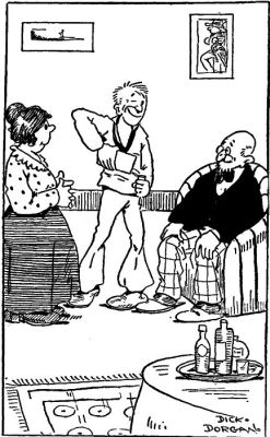 "The first thing he did was to mix poor dear
grandfather a drink"