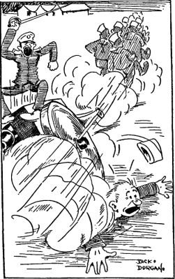 "One fourth of the entire Pelham field artillery passed
over my body"