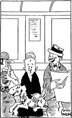 "For the most part, however, he sat quietly on my lap
and sniffed"