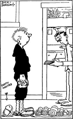 "He missed the dirty whites, but I will never be the
same"