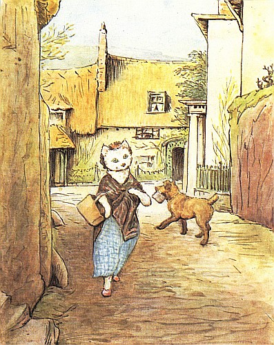 Susan with her basket
 met Stumpy