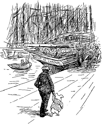 They walked
along the quay hand in hand