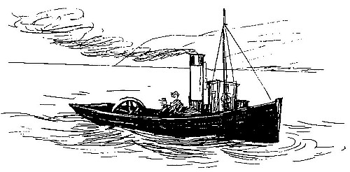 The ship
heeled over and rushed through the waves