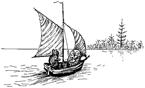 The Owl
and the Pussy Cat visiting the island of the Bong tree