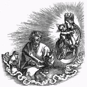 A FIG. 39.&mdash;From an Italian Alphabet of the 16th
Century.