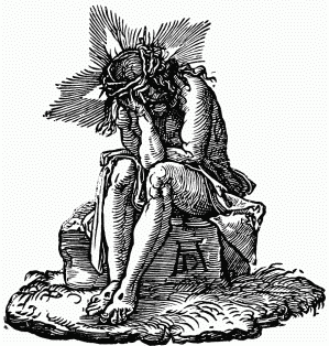 FIG. 41.&mdash;Christ Suffering. Vignette to Dürer's 