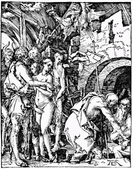 FIG. 43.&mdash;The Descent into Hell. From Dürer's 