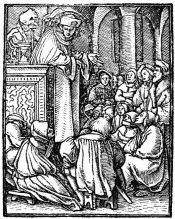 FIG. 52.&mdash;The Preacher. From Holbein's 