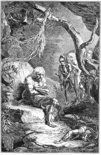 FIG. 70.&mdash;The Cave of Despair. By Branston. From Savage's
