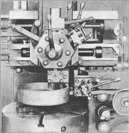 Turning Gasoline Engine Flywheel on Vertical Turret Lathe &mdash; First Position
