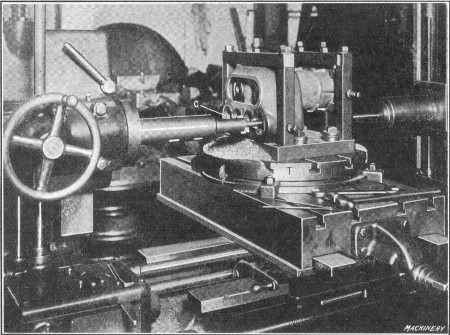 Cylinder turned around for Machining Valve Seats