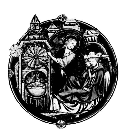 Manuscript Illumination of a Medieval
Waterclock.