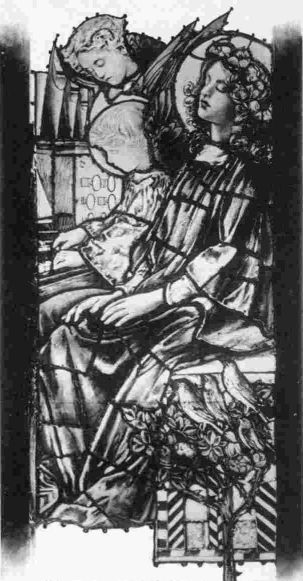 XIII.&mdash;Portion of Unfinished Window, photographed from Work on the Easel.