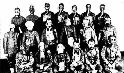 TYPES OF GAS MASK USED BY AMERICA, THE ALLIES, AND
GERMANY DURING THE WAR
