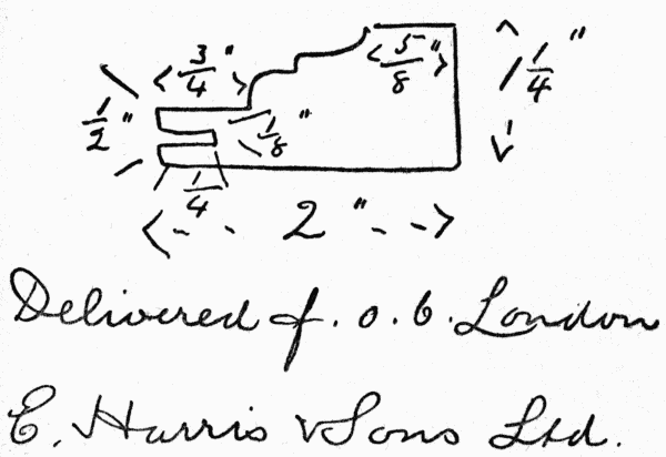 Fig. 15.&mdash;A Message received by Telewriter.