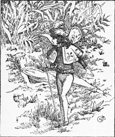 On a bed of moss lay Lilybell fast asleep.&mdash;Page 37.