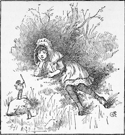 Eva watched their pretty play.&mdash;Page 69.