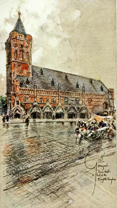 The Town Hall&mdash;Hall of the Knights Templars: Nieuport