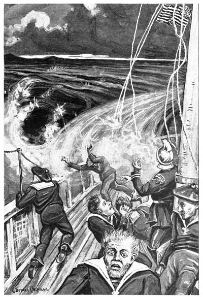 THE TERROR INSPIRED BY THE PROFESSOR'S WORDS WAS
PLAINLY VISIBLE ON EVERY FACE.