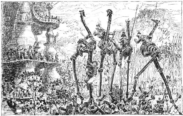 ONE OF THE MOUNTED POLICE GOT HOLD OF THE SWITCH ON THE
BACK OF THE BOCKHOCKID, AND BROUGHT IT TO A STANDSTILL.