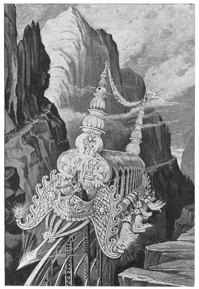 THE SACRED LOCOMOTIVE STORMED THE MOUNTAIN HEIGHTS WITH
ITS AUDACIOUS TREAD.