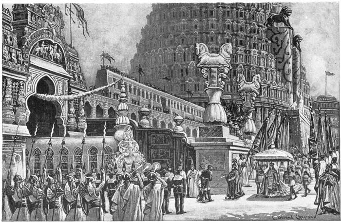 THE KING EMBRACED ME, AND I KISSED THE HAND OF HER
MAJESTY.