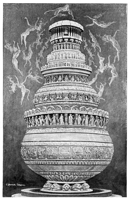 THE THRONE OF THE GODS WAS INDEED THE GOLDEN HEART OF
ATVATABAR, THE TRIUNE SYMBOL OF BODY, MIND AND SPIRIT.