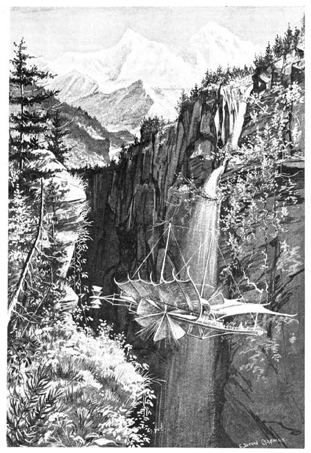 THEN THE SHIP ROSE AGAIN TOWARD THE MAMMOTH ROCKS,
ADORNED WITH THE TAPESTRIES OF FALLING WAVE.