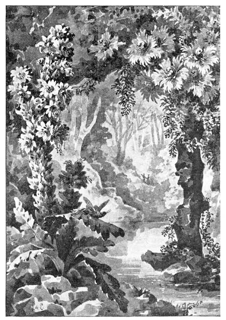 THE LABYRINTH WAS A SUBTERRANEAN GARDEN, WHOSE TREES
AND FLOWERS WERE CHISELED OUT OF THE LIVING ROCK.