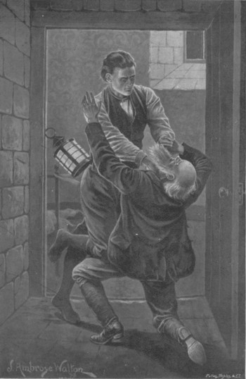 "I flung myself upon him." A Master of Mysteries. Page 47