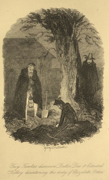 Guy Fawkes discovers Doctor Dee & Edward Kelley
disintering the body of Elizabeth Orton