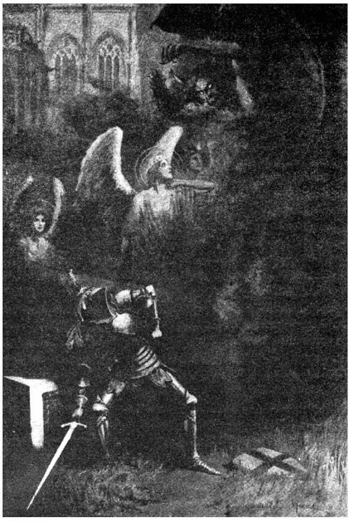 Galahad ... quickly lifted up the stone, and forthwith came out a foul smoke.