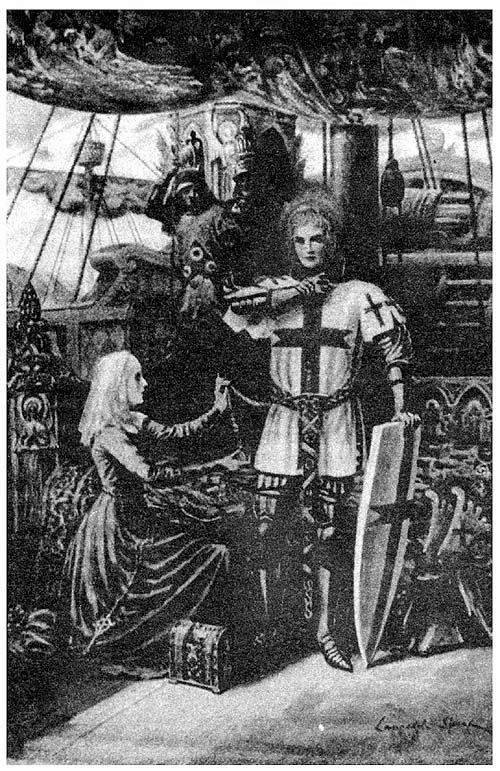 “This girdle, lords,” said she, “is made for the most part of mine own hair, which, while I was yet in the world, I loved full well.”
