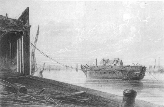 F. Jones, lith from a drawing by R. Dudley

London, Day & Sons, Limited, Lith.

THE CABLE PASSED FROM THE WORKS INTO THE HULK LYING IN THE THAMES AT
GREENWICH.