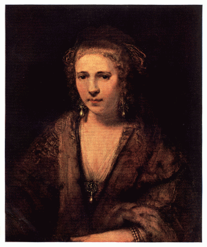 PLATE XXVI.&mdash;REMBRANDT

PORTRAIT OF HENDRICKJE STOFFELS

Louvre, Paris