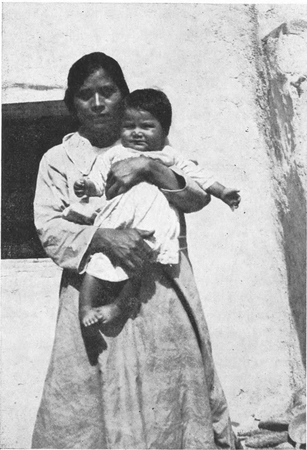 Figure 13.&mdash;The Author's Interpreter at Walpi and Daughter, 'Topsy.'