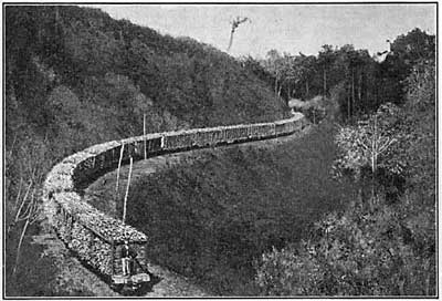 FIG. 106.—A long, gradual ascent is better than a
shorter, steeper one.