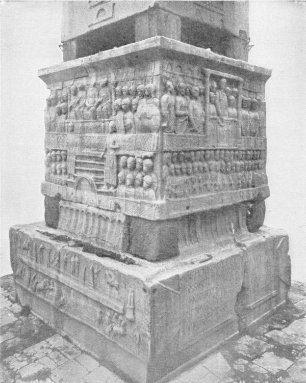 BASE OF THE “OBELISK OF THEODOSIUS,”
 CONSTANTINOPLE