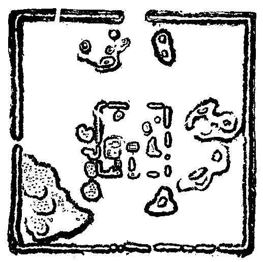 Fig 32.--Plan of the walled city at El Kab. 