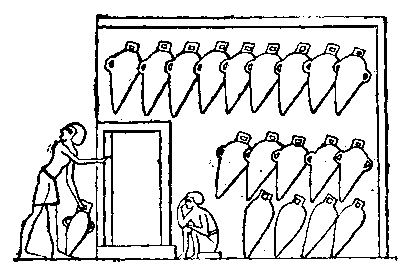 Fig 43.--Cellar, with amphorae. 