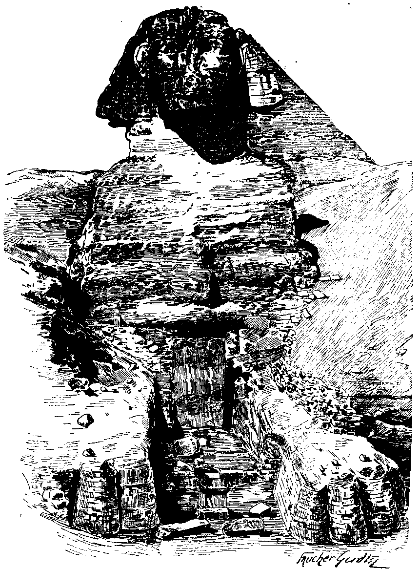 Fig 183.--The Great Sphinx of Gizeh. 