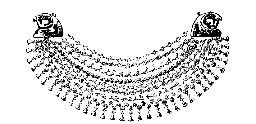 Fig 302.--Gold �sekh of Queen Aahhotep. 