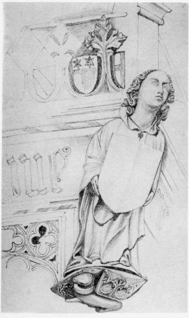 II.—Figure from
the Tomb of Henry IV. in Canterbury Cathedral.