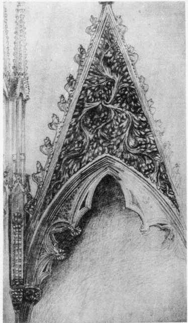 XII.—Carving
from Choir Screen—Winchester Cathedral.