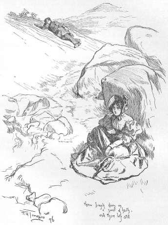 He threw himself down on a swell of heath, and there 
lay still