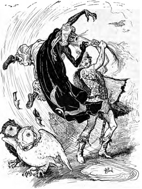 Iwanich Seizes the Magician by his Beard and Dashes him
to the Ground